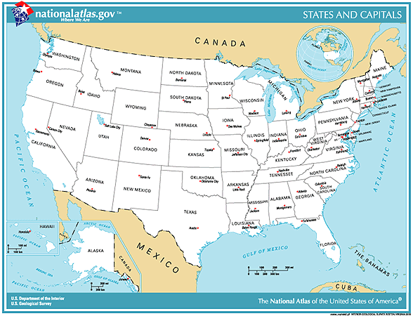 북아메리카 지도